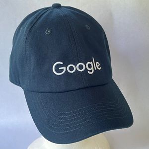 Google Hat Cap 100% Cotton Blue Adjustable